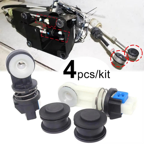 Chevrolet Vectra Transmission Shift Cable Kit 4 Piece Set Gear Shift Cable Linkage Bushing Shifter End 55560991 Replacement