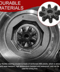 Heavy Duty Flexible Steering Coupler And Steering Gear Bushing Set Replaces Oem Power Steering Joint Connector close-up showing ABS plastic material.