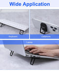 Two Pack Keyboard Riser With Dual Tilt Angles used for keyboard, cellphone, and laptop for ergonomic typing boost
