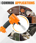 Premium Pneumatic Decorative Nailer 41 By 64 Inch Compact Deco Nail Gun for upholstery and furniture projects.