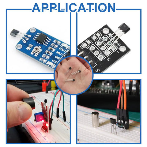 49E OH49E SS49E Hall Effect Sensor TO92 Three Pins Linear Hall Effect Sensor Low Noise Output applications and installation