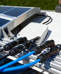 One Pair Solar Branch Y Connector For Parallel Connection Between Solar Panels FMM MFF MC4 Branch Connector on rooftop