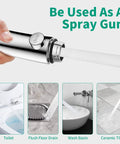 High Pressure RV Shower Head With Handy Detachable Hose And On Off Stop Button, Three Modes, used as spray gun