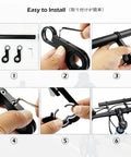 Installation of Bike Handlebar Extender 10cm Aluminum Alloy Single Clamp Mount That Lets You Lock Down Lamps Speedometers GPS