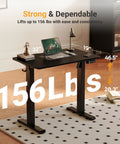 32 Inch Electric Standing Desk For Small Spaces With Adjustable Height Sit Stand Memory Presets And Cable Management