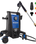 Beast Electric Pressure Washer With 2500 Max PSI And 1.76 GPM Anti Tip Tech Onboard Soap Tank Pro Style Steel Wand With Quick Connect Nozzles