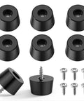 Eight Pack Non Slip Rubber Feet Bumpers Kit With Screws And Stainless Washers For Cutting Boards, Small Furniture And Appliances