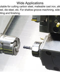Square Nose End Mill 1.5mm Tip Diameter Solid Carbide AlTiN Coated CNC Router Bit installed in CNC machine