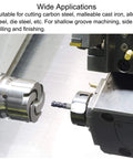 2.5mm Square Nose End Mill Pack Of 2 Solid Carbide CNC Router Bits With AlTiN Coating in metal cutting operation