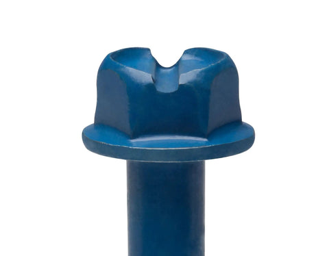 Close-up of One Quarter Inch By Six Inch Hex Head Concrete Screw Anchor With Drill Bit For Masonry Block Or Brick Self Tapping Diamond Point