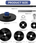 PVC Pipe Internal Cutter Set With 360 Degree Rotating Cutting Tool, Adjustable Depth Gauge, 5 Saw Tooth Blades, 0.315 Hex Key Shaft