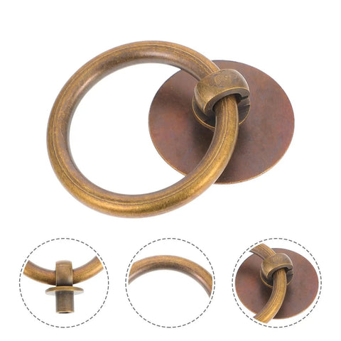 Retro Style Ring Cabinet Pulls And Drawer Handles In Solid Brass 4cm Antique Bronze Finish Dope For Wardrobe And Dresser Cabinets 2 Pack Hardware Upgrade For Home Decor