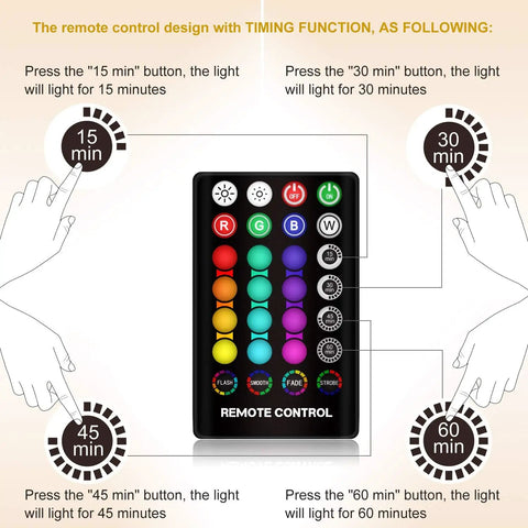 Remote control for Moon Glow 5.9 Inch Moon Lamp With 16 Colors Dimmable And Rechargeable Lunar Night Light Full Set