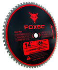 Beefy 14 Inch Metal Chop Saw Blade With 66 Tooth TCG Carbide For Fast Smooth Cuts 0.095 Kerf And 1 Inch Arbor 1800 RPM