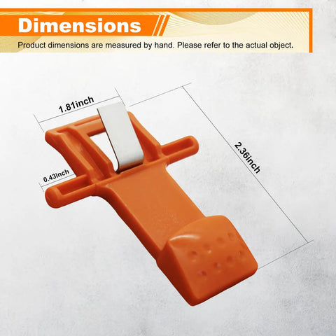 Battery Latch Lockout Lever Replacement Kit For Stihl MSA120 MSA140 BGA56 BGA57 FSA56 HSA56 HLA56 HTA50 dimensions