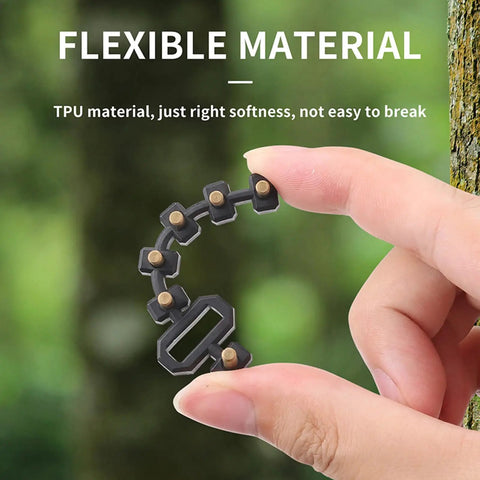 Yagi Antenna Booster For DJI RC2 And RC Pro2 Screen Controllers held by fingers showing flexibility, made of TPU material