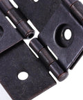 Close-up of Vintage Bronze Gate Hinges Set, 10 Pcs, Tough As Nails Heavy Duty Folding Door Hinges 54x47mm