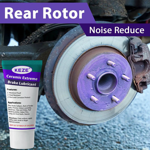 Ceramic Brake Grease Lubricant For Automotive High Temp Caliper Pins And Sliding Pads Eliminates Squeaking Prevents Seizing Reduces Brake Noise Extreme Temp Resistant Up To 3000F 1 Oz 1 Pack