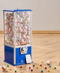Heavy Duty Coin Operated Gumball Machine For Kids stands rock solid at twenty five inches with colorful capsule toys visible.