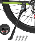 Adjustable 18mm Hole Spacing Bike Kickstand For 24, 26, And 27.5 Inch Mountain Bikes BMX MTB Side Kick Stand Fits 2 Chainstay Holes