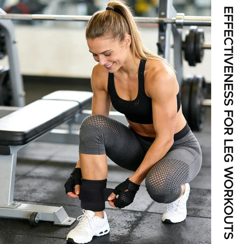 Pro Level Ankle Strap For Cable Machine With Thick Breathable Padding Tailored For Beast Mode Leg Day Booty Work And Hamstring Curls Black in use during leg workout.
