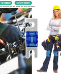 60A Mini ANL Blade Fuse for cars and boats alongside an auto mechanic and a woman in a safety helmet