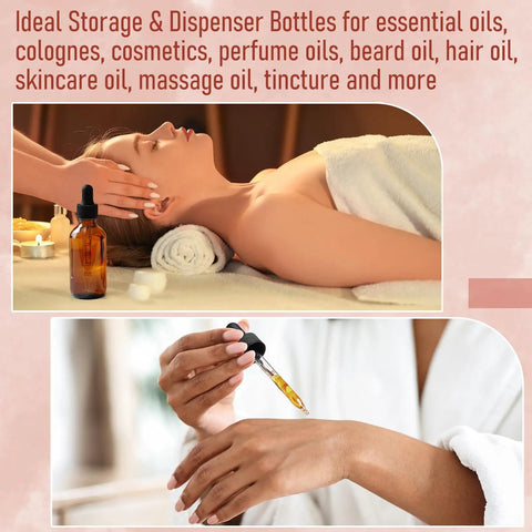 4 Oz Dark Amber Glass Dropper Bottles 120 Ml Calibrated Eye Droppers Leakproof Tincture Vials And Essential Oil Containers Slick Silicone Tips For Zero Mess Flow Built For Your Daily Wellness And Beauty Projects