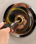 Close-up of installation with 11 Piece Delta Faucet Repair Kit With 212 SS Ball For Leak Free Single Handle Faucets