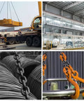 4 Leg Chain Sling For Lifting 1 Inch Chain With Hooks Heavy Duty 11 Ton 10 Foot Per Leg Rigging Kit in industrial use