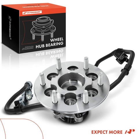 Front Wheel Bearing And Hub Assembly With ABS For 2004 To 2008 Chevrolet Colorado And 2004 To 2008 GMC Canyon Plus Isuzu I 280 2006 I 290 2007 And I 370 2007 To 2008 Six Lug Two Pack High Load Roller Bearing For Smooth Handling