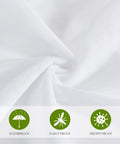 Close-up of Outdoor Mosquito Net For Porch, Patio, Gazebo 2 Panels Waterproof Sheer Tulle Curtains showing waterproof fabric.