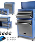 Real Deal Heavy Duty Tool Chest With Eight Spacious Drawers And Tight Locking Compartments Designed For Rapid Detachment Smooth Ball Bearing Casters