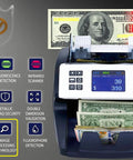 Mixed Denomination Money Counter for Multi Currency, Bank-Grade CIS Sensor With UV/IR/Magnetic Detection