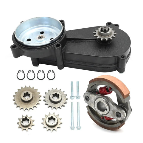 Gear Reduction Box Clutch Replacement For 43cc 47cc 49cc 50cc 2 Stroke T8F Pocket Bikes Scooters ATVs Go Karts with sprockets