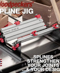 Pro Grade Spline Jig Kit For Router Table And Table Saw Making Badass Dovetail And Miter Joints With Smooth Aluminum Track and Tough Steel Guides in use.