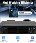Heavy Duty 12V Under Dash Car Air Conditioner Evaporator with control knobs and air outlets for adjustable airflow.