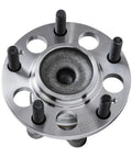 Heavy Duty Rear Wheel Bearing And Hub Assembly For 2014 To 2019 Kia Soul Fwd showing polished steel finish and five lug holes.