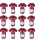 Red Torx M5x9mm Bike Disc Brake Rotor Bolts Set Of 12 Stainless Steel Torx T25 Drive Corrosion Resistant Screws