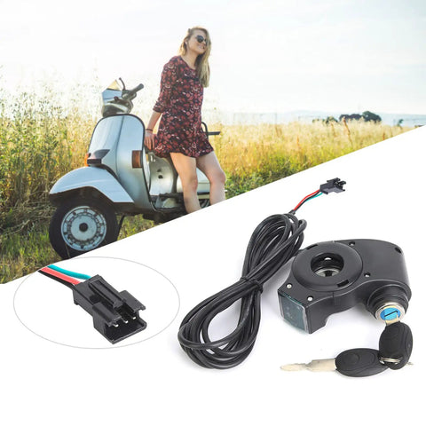 Voltage Display For Electric Bikes And Scooters 12V-84V LED Digital Power Readout With Key Lock On Handlebar Throttle Switch For Easy Battery Status And Power Management Ride Ready