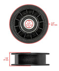 Awesome Replacement Idler Pulley Kit With Belt For John Deere 100 Series Tractors Like D105 E100 X105 And X106 Upgrades Clutch Performance Big Time, black pulley 3.37 in x 1.06 in