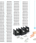 Heavy Duty Terminal Block Assembly For Electric Range And Oven Wiring Easy Install Replacement Part For Stoves Durable Reliable Power Connection Compatible With WB17T10011 And Related Parts AP3736048 1085735, black terminal block kit with screws and copper bracket