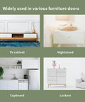 Unfinished Wood Cabinet Pull Knobs used on TV cabinet, nightstand, cupboard, and lockers in various furniture doors.