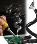 Zero Hassle Heavy Duty 360 Rotatable Fume Extractor Hose With Hood for industrial use, extracting smoke from soldering.