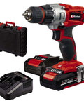 Badass 18V Cordless Drill And Screwdriver Kit Sporting 44Nm Torque with batteries and charger, ergonomic design, in tool case.