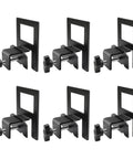 Heavy Duty Metal Mattress Holders For Bed Frame Anti Slip Slide Stops, set of 6 black steel anchors for stability.