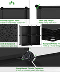 Four Cube Storage Organizer With Durable Plastic Modular Shelves, DIY Book Shelf features waterproof panels and rust-proof frame.