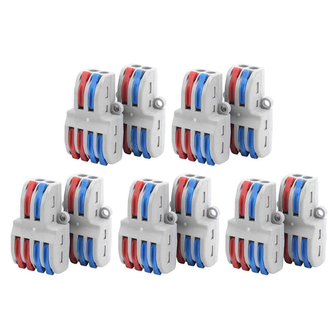 SPL-42/62 Quick Connect Wire Terminals Kit Universal Easy Snap On Quick Connectors 10 Pcs with 3 mm mounting holes