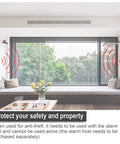 Installed Driveway Alarm System Kit With Durable ABS Shell, Wall Mounted Photoelectric Beam Sensor And Motion Sensing Gate Sensor