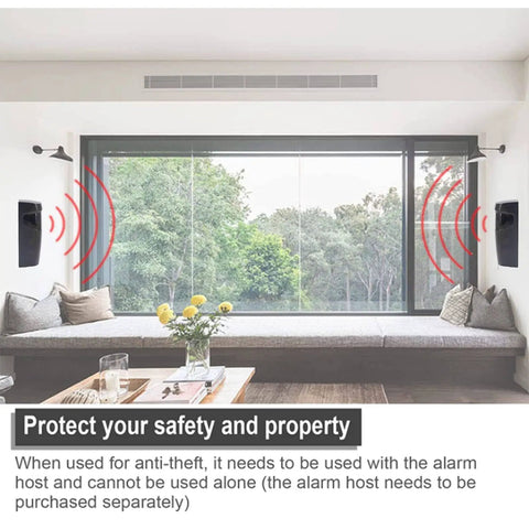 Installed Driveway Alarm System Kit With Durable ABS Shell, Wall Mounted Photoelectric Beam Sensor And Motion Sensing Gate Sensor