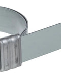 Junior Five Eighths Inch Wide 0.030 Inch Thick Galvanized Carbon Steel Clamp With One And A Half Inch Diameter Smooth ID